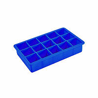 Силіконова форма для льоду CUMENSS AI-807 Cube 15 Blue кубики