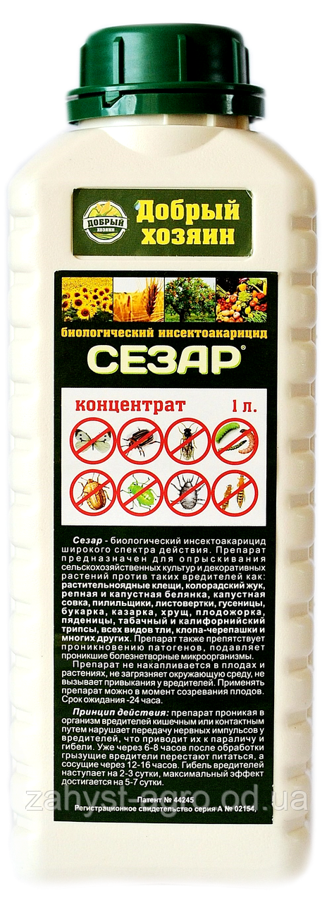 Сезар — потужний інсектицид і акарицид проти колорадського жука, ти, кліщів та інших шкідників 1 л