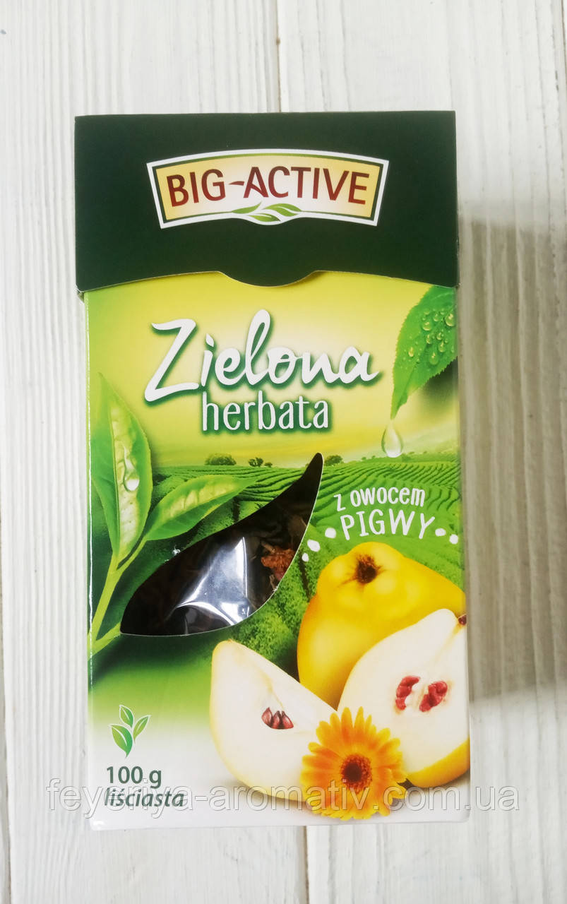 Чай зелений із айвою Big-Active 100гр. (Польща)