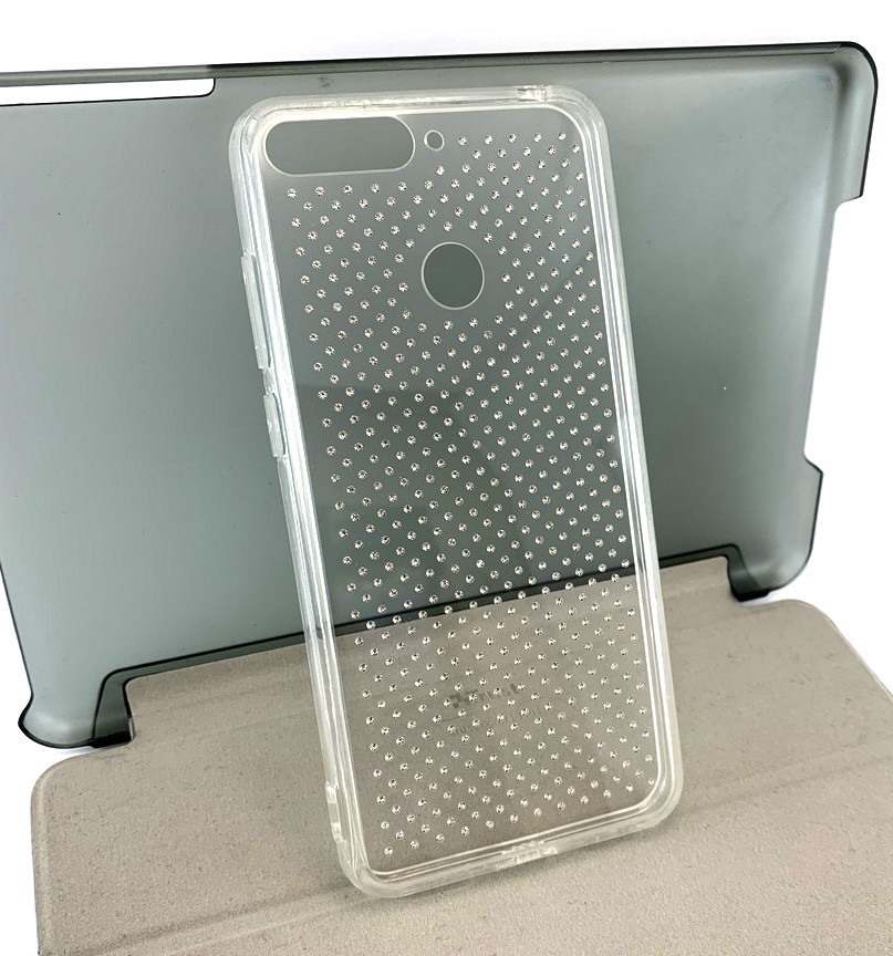 Чохол для Huawei Y6 Prime 2018, Honor 7a накладка протиударний Diamond Silicon Younicou Shine прозорий