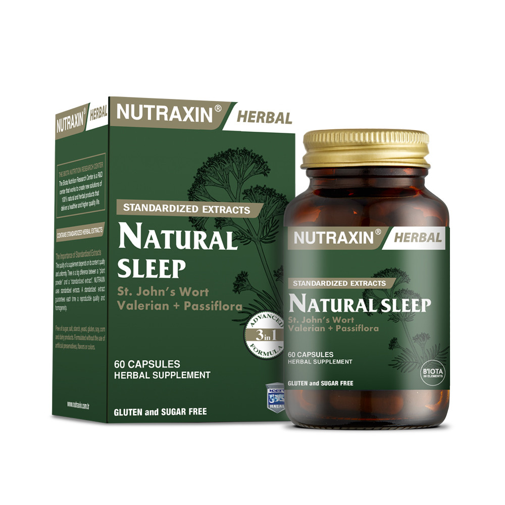Рослинна добавка NATURAL SLEEP NUTRAXIN, 60 капсул