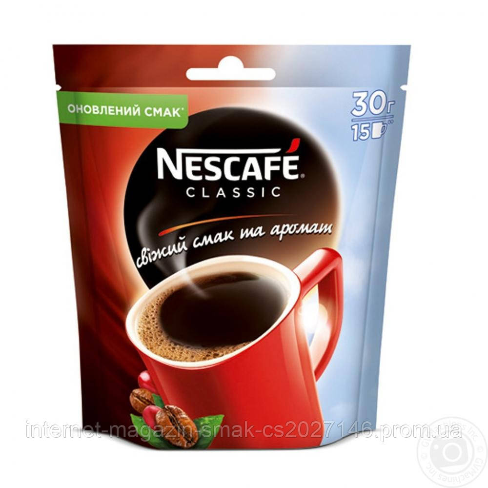 Кава розчинна Nescafe Classic / Нескафе Класік, 30г