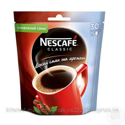 Кава розчинна Nescafe Classic / Нескафе Класік, 30г, фото 2