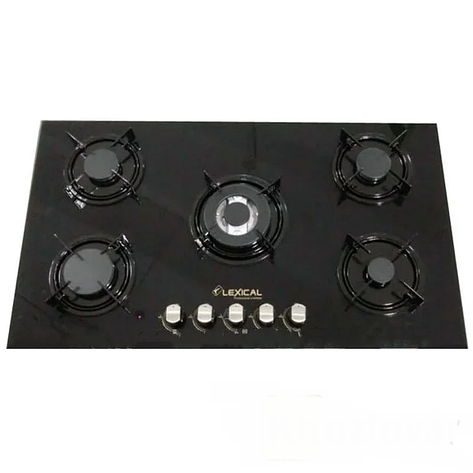 Газова плита на 5 конфорок Lexical LGS-2805, фото 1