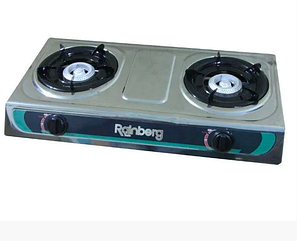 Газова плита на дві турбоконфорки Rainberg G-02, фото 1
