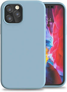 Чохол Silicone Case Full для iPhone 12 Pro Max azure