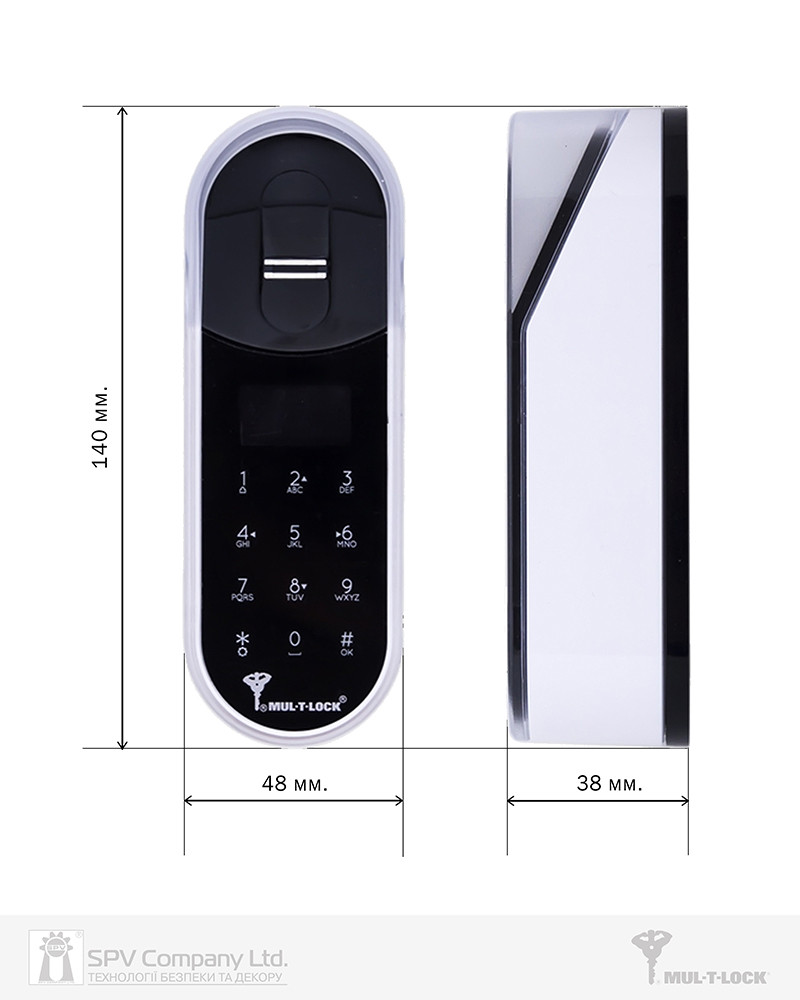 Електронний зчитувач MUL-T-LOCK ENTR Touchpad доступ за кодом - фото 7 - id-p1280972190