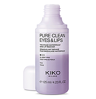 Двофазний засіб для зняття макіяжу Kiko Milano Pure Clean Eyes  Lips