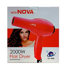 Фен для волосся Nova NV-888 2000W Червоний