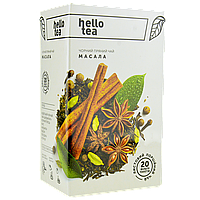 Чай пакетированный Hello tea Masala spiced black tea (Пряный чёрный чай) уп/20шт