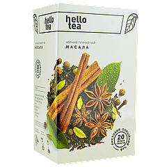 Чай пакетований Hello tea Masala 20шт Пряний чорний чай