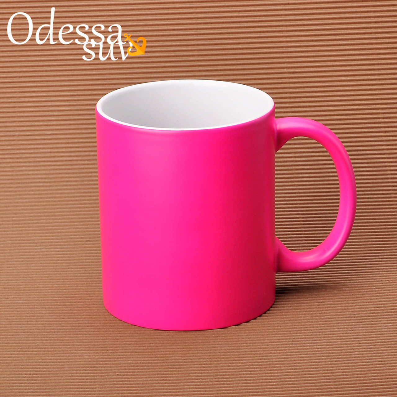 Чашка для сублімації неонова матова (рожевий)