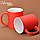 Чашка для сублімації неонова матова (червоний), фото 5