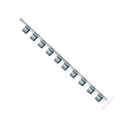 Планка-тримач для головок TOPTUL 1/4"*260*12 шт BKAC0812