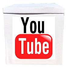 Оракал You Tube на коробку розміром 70*70см