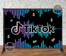 Банер 3х2м "Тік Ток" №2 на День народження - Фотозона (вініловий) (каркас окремо)