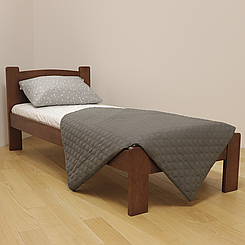Ліжко дерев'яне односпальне Дональд (масив бука)