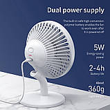 Вентилятор настільний BASEUS Ocean Fan CXSEA-02, білий, фото 6