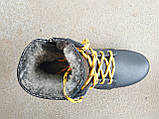 Дитячі шкіряні зимові черевики на змійці + шнурок 35-41 р, фото 3
