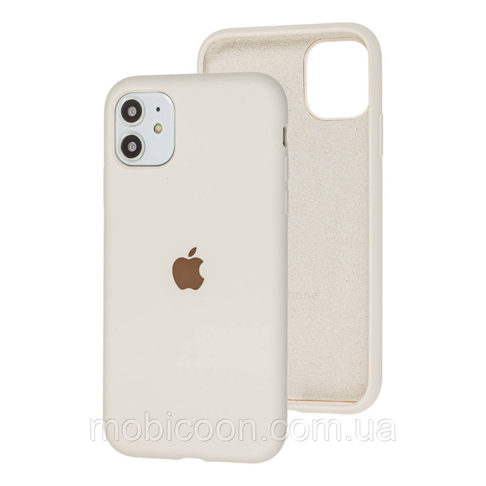 Чехол Silicone Case Full для iPhone 12 mini antique white