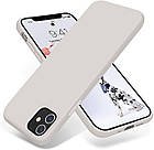 Чохол Silicone Case Full для iPhone 12 / 12 Pro antique white, фото 3