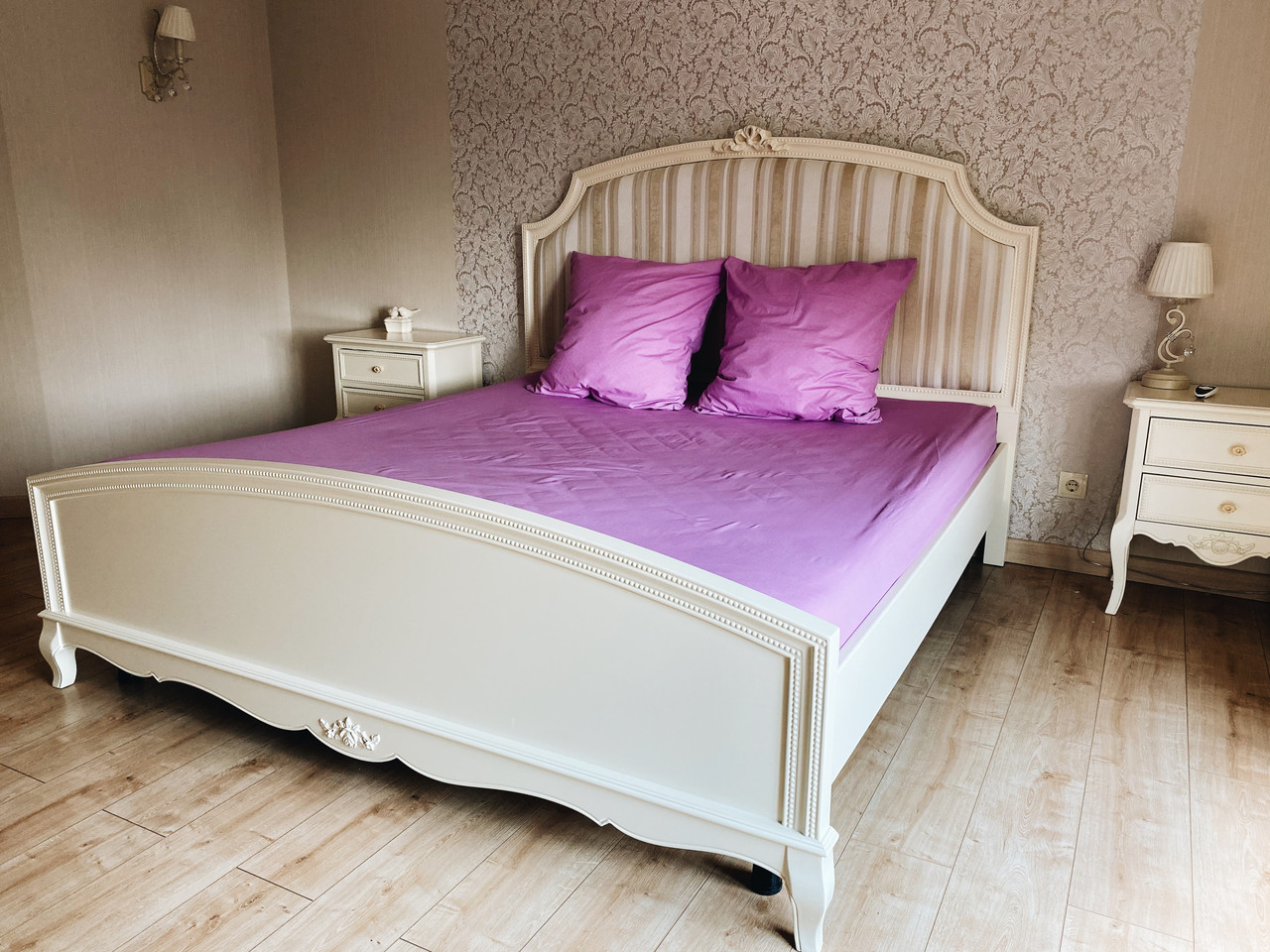 Простирадло на гумці 160х200х25 LAVENDER (35-325) бавовна "Ранфорс"