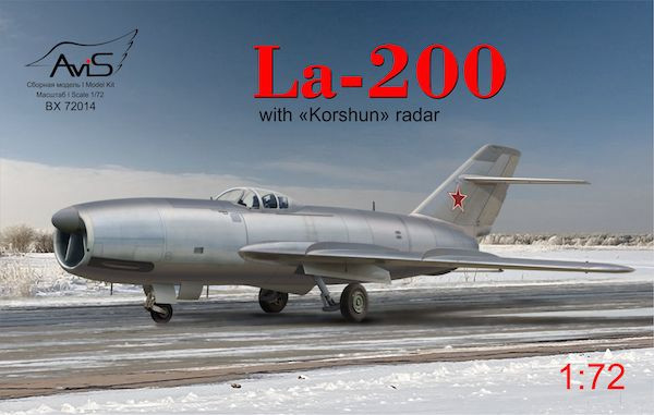 Пластикова модель 1/72 AVIS 72014 радянський винищувач-перехоплювач ЛА-200 з радаром "Коршун"