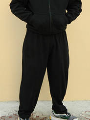 Штани спортивні (Теплі) широкі, колір чорний