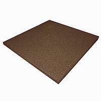 Гумова плитка PuzzleGym 500х500х10 мм (коричнева)