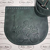 Клапан сумки "Париж". Колір "Смарагдовий", фото 5