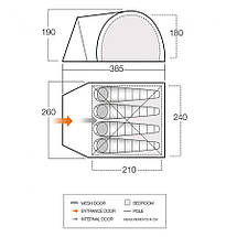 Намет Vango Carron 400 Moroccan Blue, фото 2