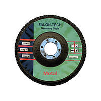 Круг лепестковый шлифовальный торцевой "Falon-Tech" 125x22 р100 T29 (конический профиль)