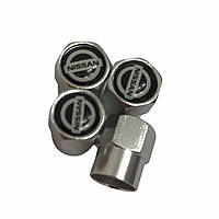 Ковпачки на ніпель, золотник з логотипом Nissan, хром