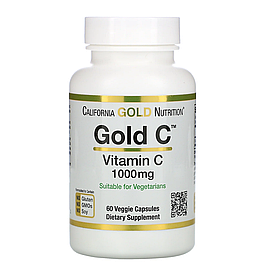 Vitamin C Gold C 1000 мг California Gold Nutrition 60 капсул