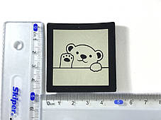 Нашивка Ведмедик світловідбиваючий 50х50 мм, фото 2