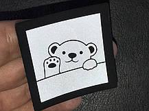 Нашивка Ведмедик світловідбиваючий 50х50 мм, фото 4