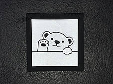 Нашивка Ведмедик світловідбиваючий 50х50 мм, фото 3