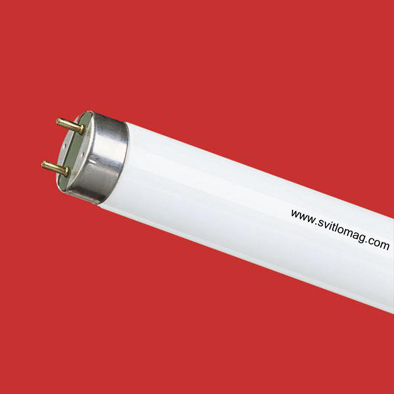 Лампа люмінесцентна червона LT 58w/015 T8 NARVA RED G13, фото 1