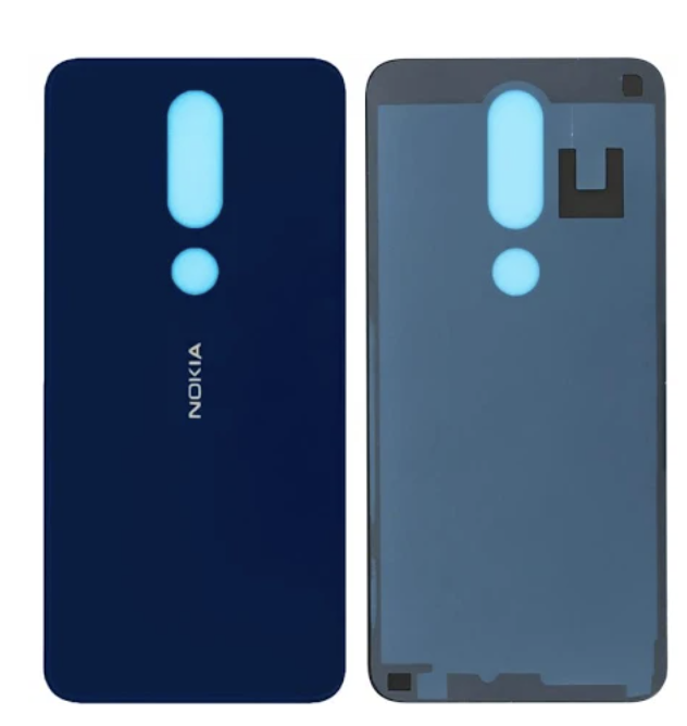 Задня кришка для Nokia 6.1 Plus TA-1083/TA-1116/TA-1103, Nokia X6 2018 TA-1099, синя, фото 1