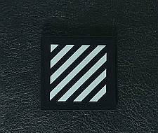 Нашивка Офф вайт/Off White 35х35 мм, фото 3