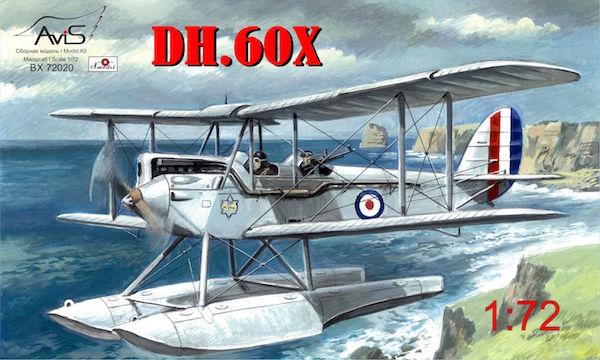Пластикова модель 1/72 Avis 72020 Британський біплан de Havilland DH.60X RAF Gipsy Moth Coupe float plane