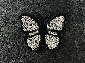 Нашивка Метелик із камінням 60х50 мм, фото 1