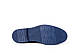 Туфлі чоловічі із синьої замші з контрастною підошвою, фото 7