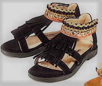 Дитячі босоніжки шкіряні дівчинка LUPILU® Haidi Klum 25,30 чорні