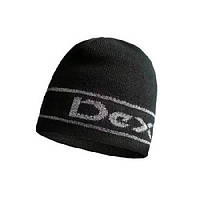 Шапка водонепроницаемая Dexshell Beanie Reflective Logo чёрная с лого S/M (56-58 см)