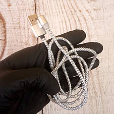 Магнітна зарядка для телефону кабель USB Micro для Android Шнур на магніті Magnet Cable (Справжні фото), фото 3
