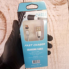 Магнітна зарядка для телефону кабель USB Micro для Android Шнур на магніті Magnet Cable (Справжні фото), фото 2