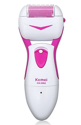 Электрическая роликовая пилка Kemei KM-2502 White/Pink