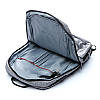 Рюкзак городской з відділенням для ноутбука, Якісний рюкзак, (USB, 48х33х20 см BST) світло-сірий, фото 4