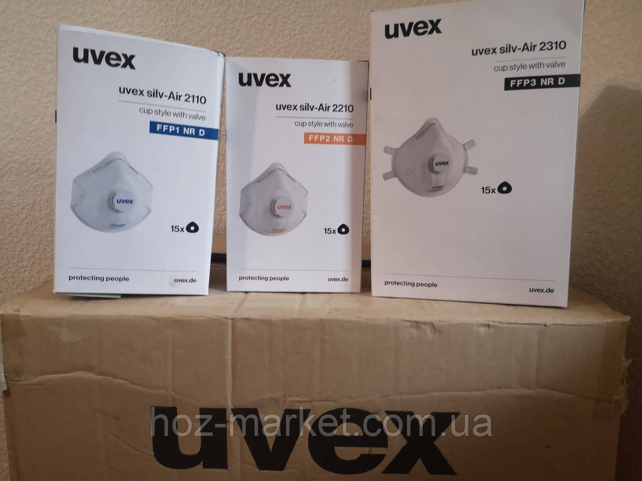 Респіратор (маска) UVEX Німеччина (оригінал) FFP1, FFP2, FFP3